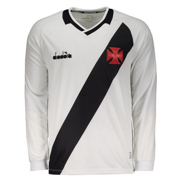 Camiseta Vasco da Gama Diadora Replica Segunda Ropa ML 2019/20 Blanco